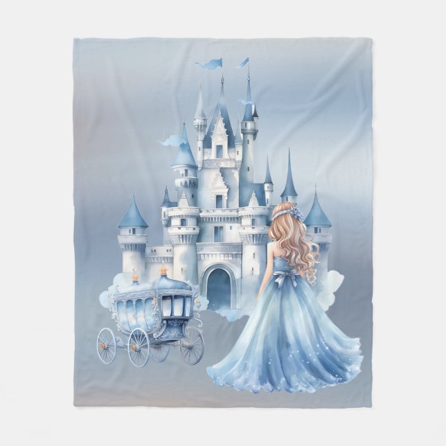 Princess Horse håller på att förvandla 3 Födelseda Fleecefilt (Framsidan)