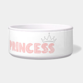 Princess hund/cat food bowl