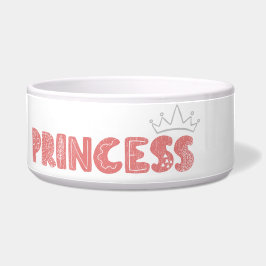 Princess hund/cat food bowl