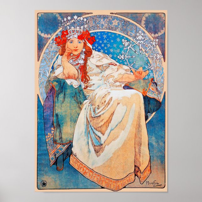 Princess Hyacint, Mucha Poster (Framsidan)
