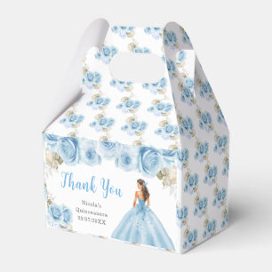 Princess i Blue Dress Quinceanera Tack Presentaskar