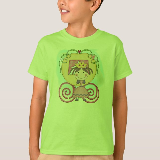 Princess i Carriage T Shirt (Framsida)