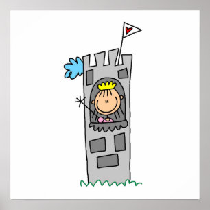 Princess i Castle Torn Poster