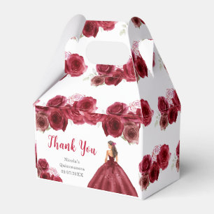 Princess i Red Dress Quinceanera Tack Presentaskar