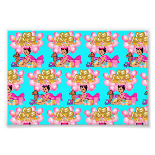 Princess i Rosa Fototryck