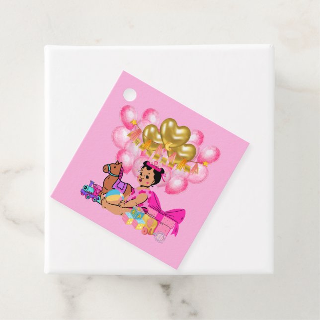 Princess i Rosa Gåvor Etiketter (På plats)