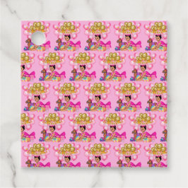 Princess i Rosa Gåvor Etiketter