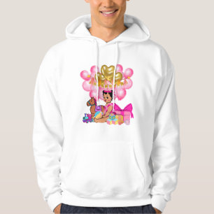 Princess i Rosa Hoodie