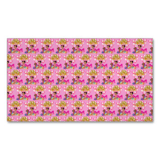 Princess i Rosa Magnetiska Visitkort