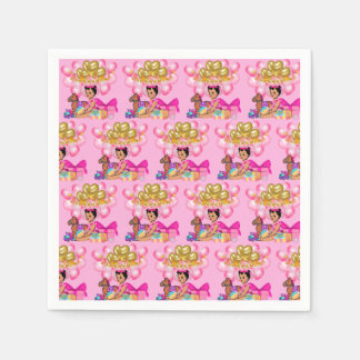Princess i Rosa Pappersservett