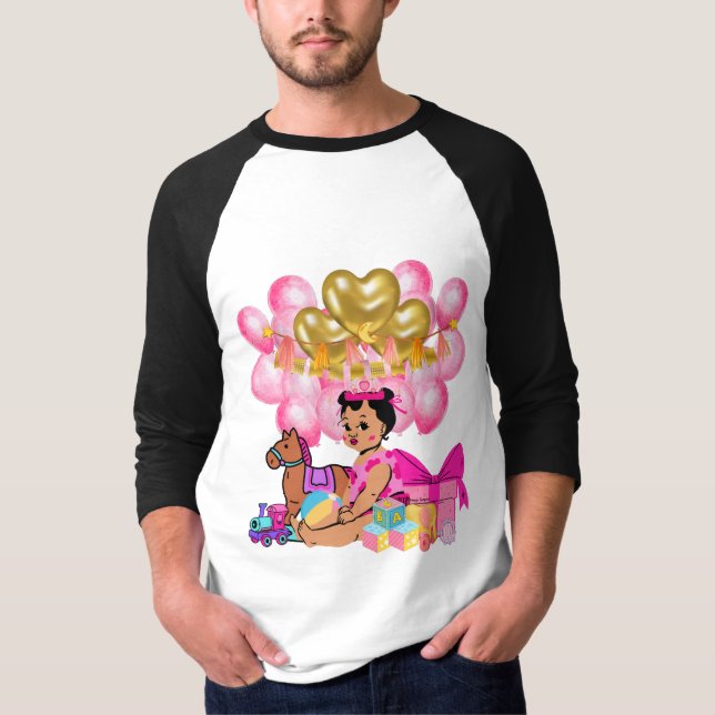 Princess i Rosa T Shirt (Framsida)