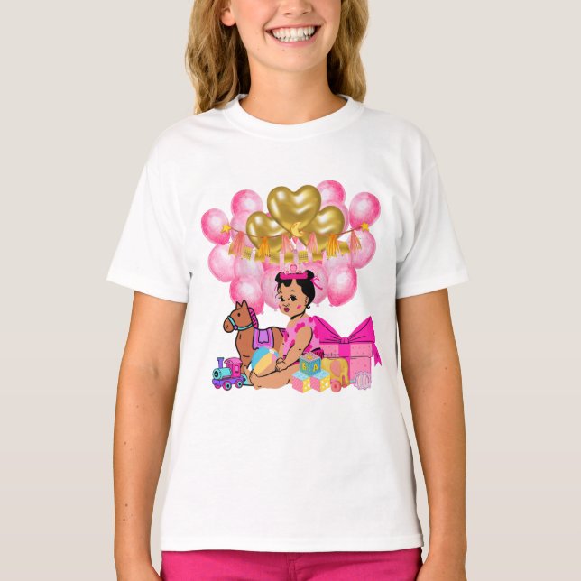 Princess i Rosa T Shirt (Framsida)