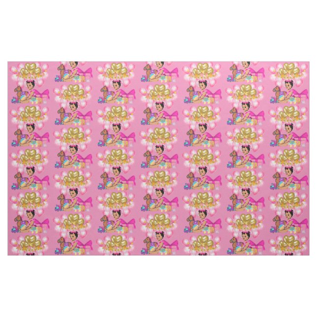 Princess i Rosa Tyg (Fat Quarter)
