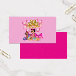 Princess i Rosa Visitkort