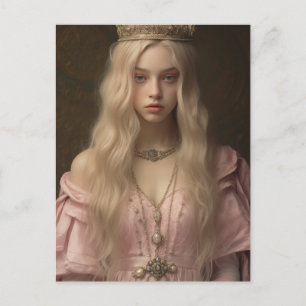 Princess i Rosa Vykort