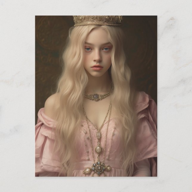 Princess i Rosa Vykort (Framsida)