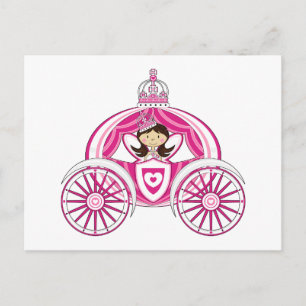 Princess i Royalet Carriage Postcard Vykort