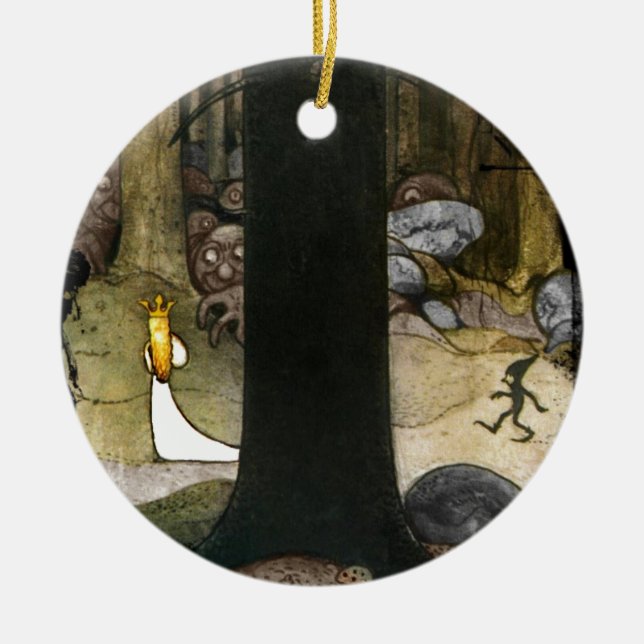 Princess i Skogen Julgransprydnad Keramik (Framsidan)