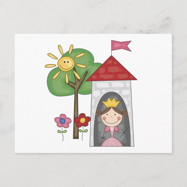 Princess i Torn Tshirts och Gifts Vykort (Framsida)