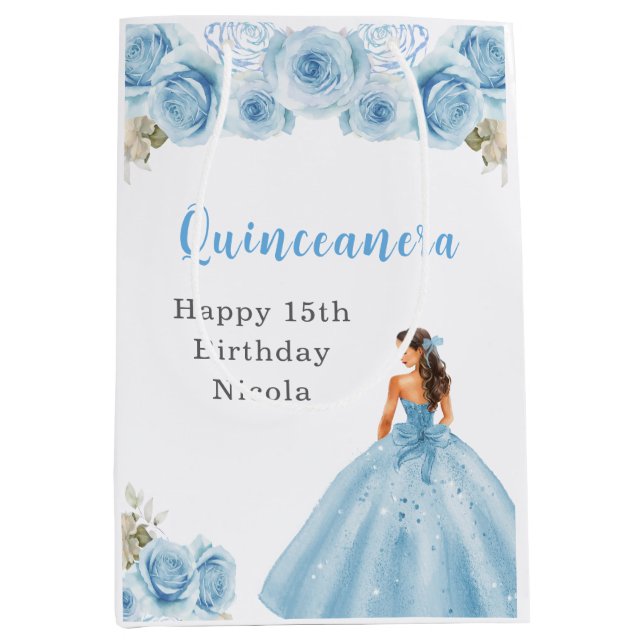 Princess in Blue Dress Quinceanera Birthday (Framsidan)