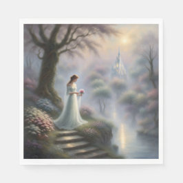 Princess In Castle Garden Pappersservett