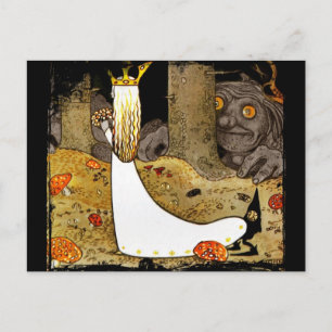 Princess in White med blommor Vykort