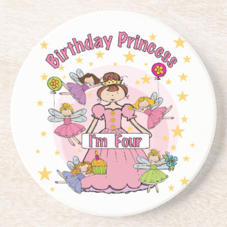 Princess, jag är fyra T-shirts och presenter Underlägg Sandsten