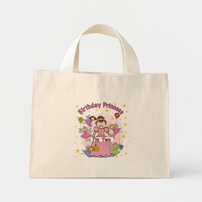 Princess, jag är två T-shirts och presenter Mini Tygkasse (Framsidan)