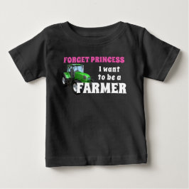 Princess, jag vill vara jordbrukare t shirt