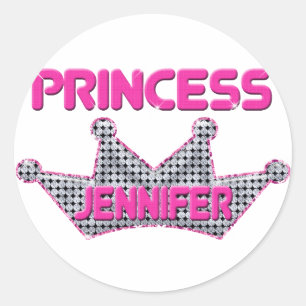Princess Jennifer Runt Klistermärke