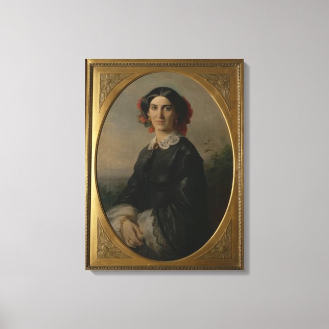 Princess Johanna von Bismarck, 1857 Canvastryck (Framsida)