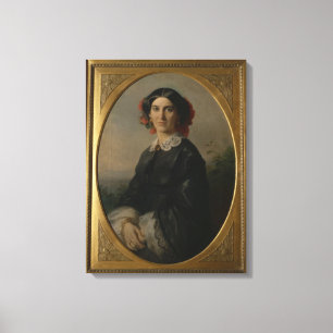 Princess Johanna von Bismarck, 1857 Canvastryck
