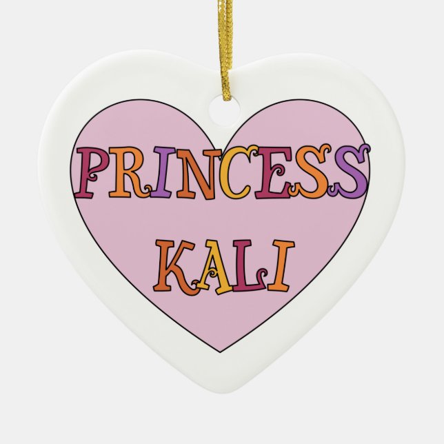 Princess Kali Smycka Julgransprydnad Keramik (Framsidan)