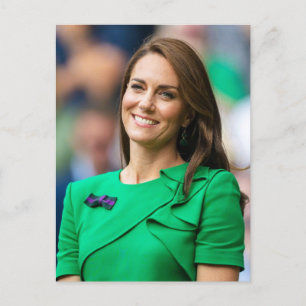 Princess Kate grönt stilized Vykort