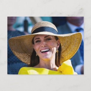 Princess Kate gult stilized Vykort