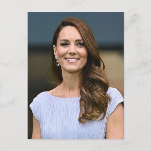 Princess Kate lilac stylized Postcard Vykort (Framsida)