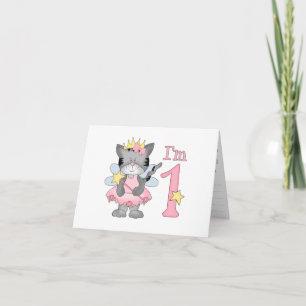 Princess Kattunge 1:a födelsedag Inbjudan till fyl