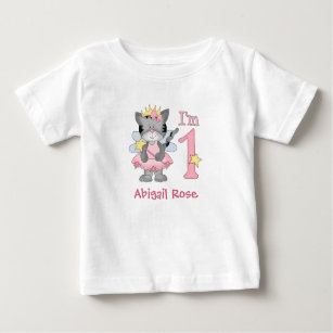 Princess Kattunge 1:a födelsedagen Baby T-Shirt