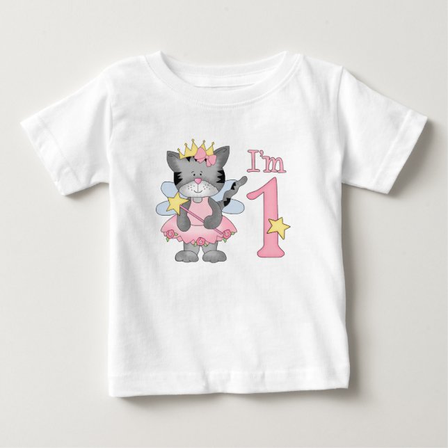 Princess Kattunge 1:a födelsedagen Tee (Framsida)