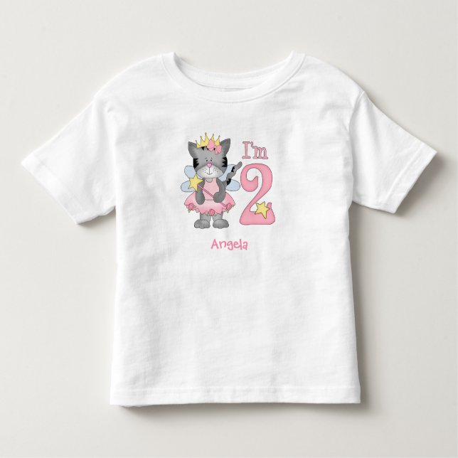 Princess Kattunge 2:a födelsedagen Småbarn T-shirt (Framsida)