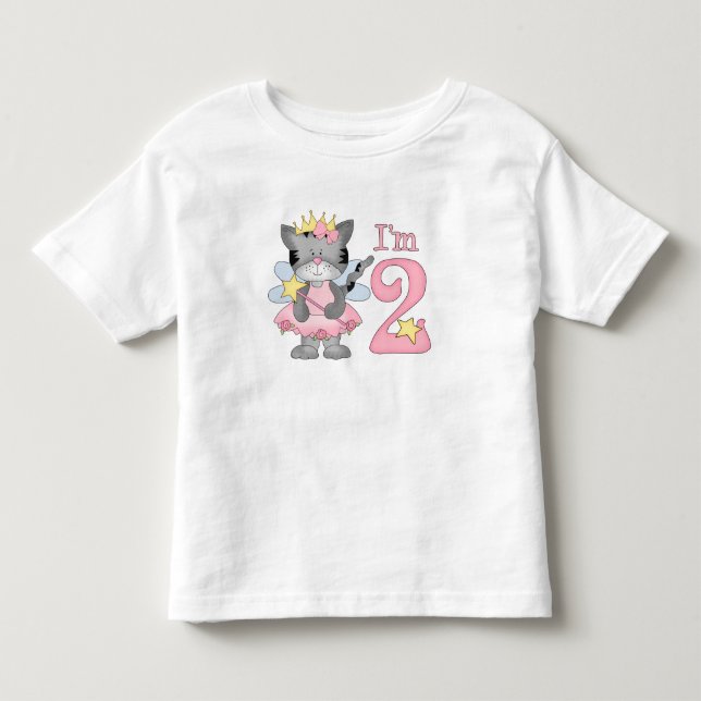 Princess Kattunge 2:a födelsedagen Tee (Framsida)
