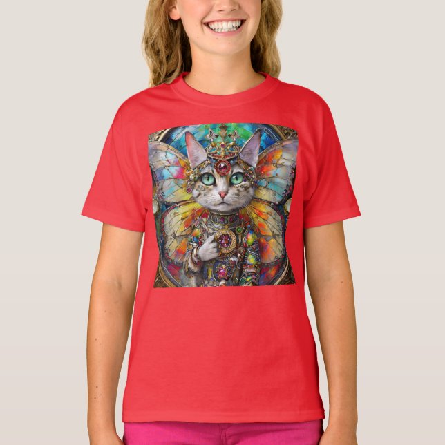 Princess Kattunge i Vinge-brigaden i Butterfly T Shirt (Framsida)