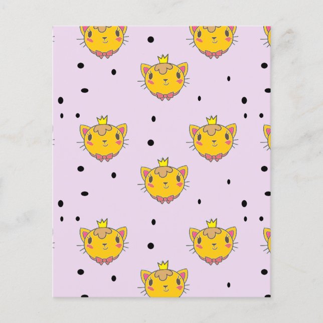Princess kattunge på lila (Framsida)