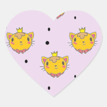 Princess kattunge på lila