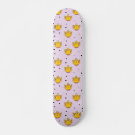 Princess kattunge på lila mini skateboard bräda 18,5 cm