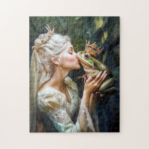 Princess Kissing-prinsen av Frog Pussel