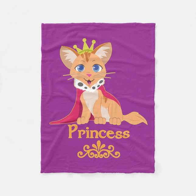 Princess Kitten Fleecefilt (Framsidan)