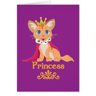 Princess Kitten Hälsningskort