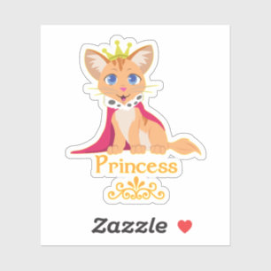 Princess Kitten Klistermärken