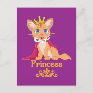 Princess Kitten Vykort
